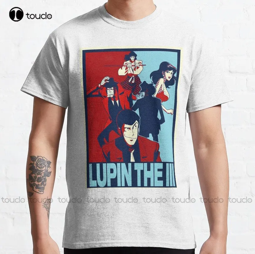 

Lupin The Third Classic T-Shirt Custom Aldult Teen Unisex Digital Printing Tee Shirts Funny Art Streetwear Cartoon Tee Xs-5Xl