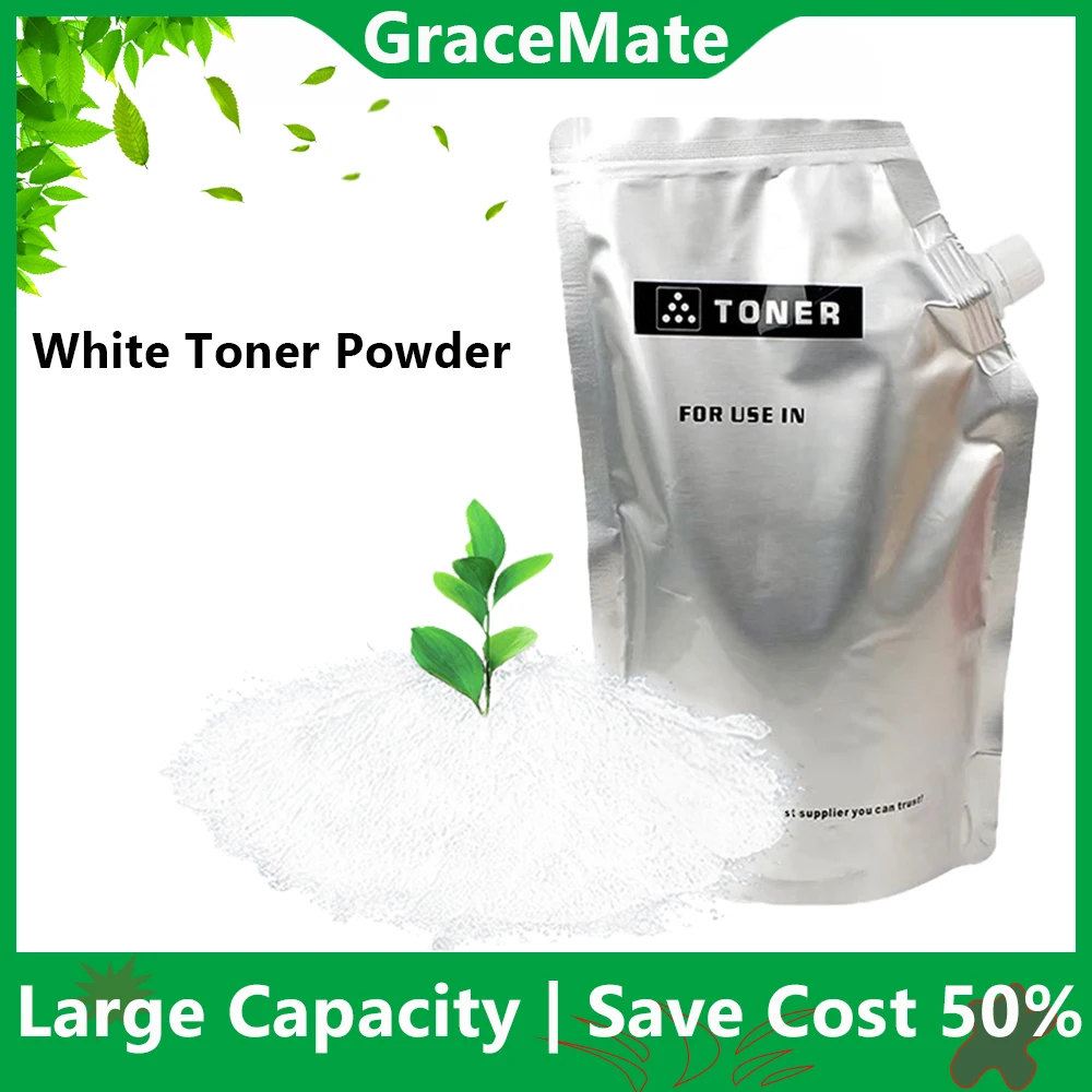 

GraceMate 5AA White Toner Cartridge Powder Refill Compatible for OKI C5850 C5950 MC560 5850 5950 560 Laser Printer Refill Toner