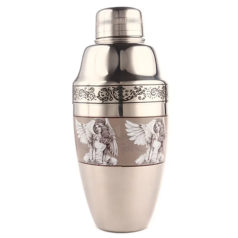 Новый дизайн шейкер с узором Чаплин Лидер продаж барные инструменты из