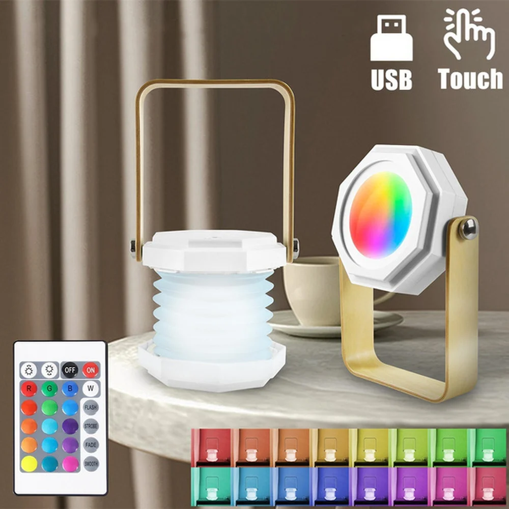 

Foldable Touch USB Rechargeable LED Emergency Lights Outdoor Bulb Portable Tent Lamp Battery Lantern Camping Light for Bedroom