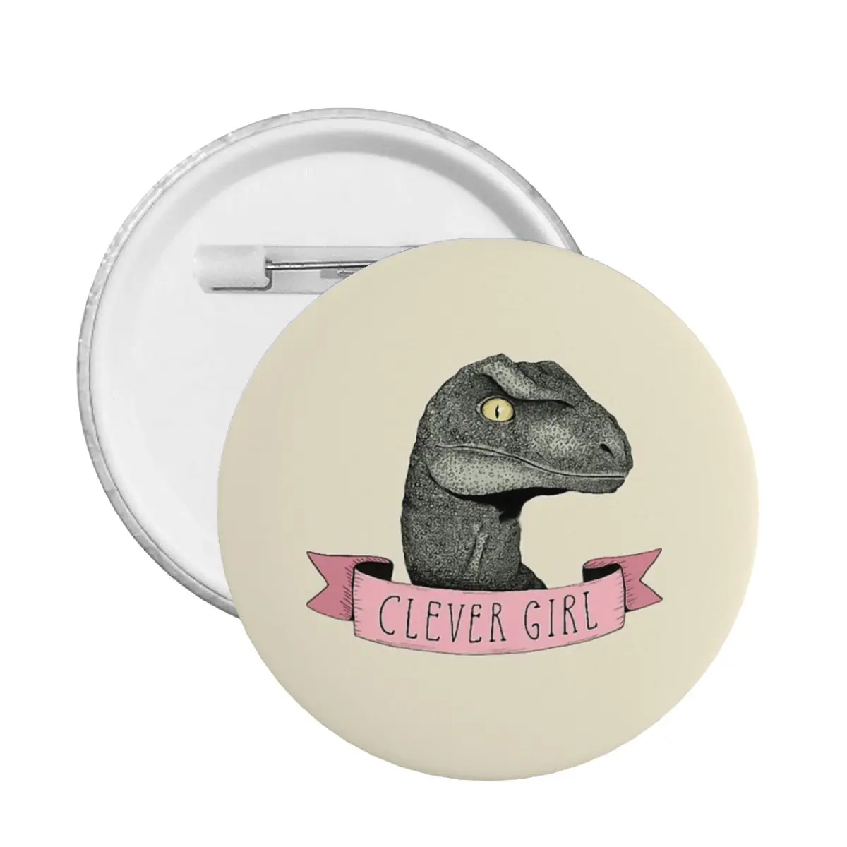 

Clever Girl Raptor Pin Badge Dinosaur Dino Decoration Customizable Pins Brooch Lovers Badges Brooches For Clothes