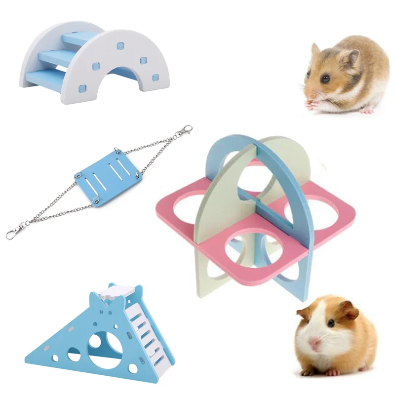 

Hamster Ladder Exercise Fitness Toys Climb Sport Small Pets Activity Squirrel Chinchilla Guinea Pig Products Colorful Cage