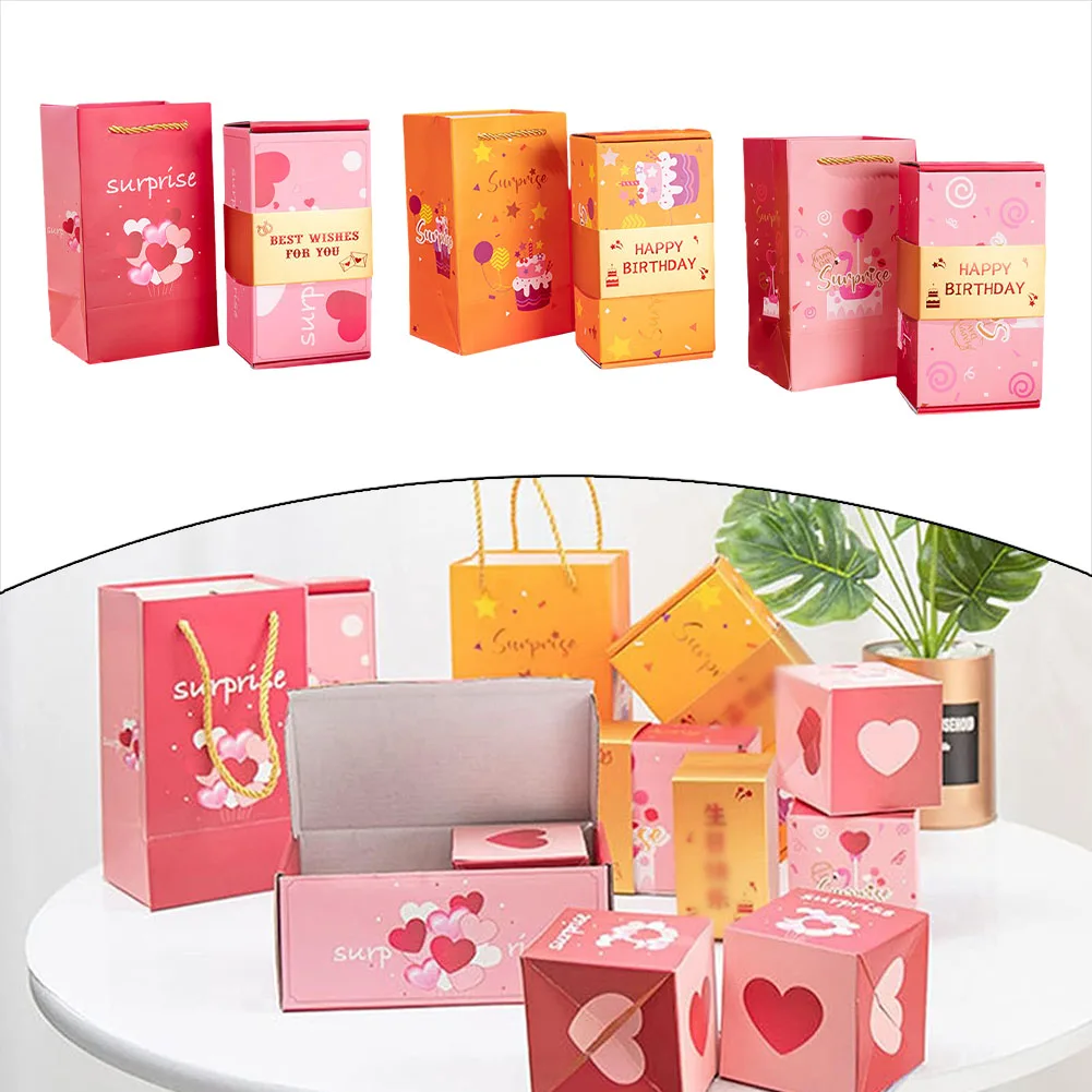 

Surprise Box Gift Box Creative Folding Bouncing Envelope Gift Box Birthday Prank DIY Folding Paper Box Christmas Gift Box