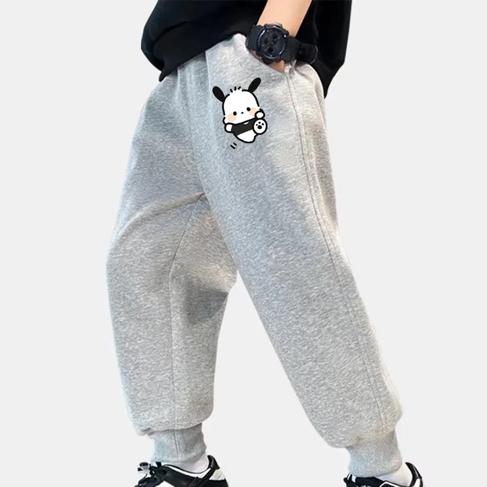 В 2024 новые модные брендовые тонкие хлопковые брюки на весну и осень детские