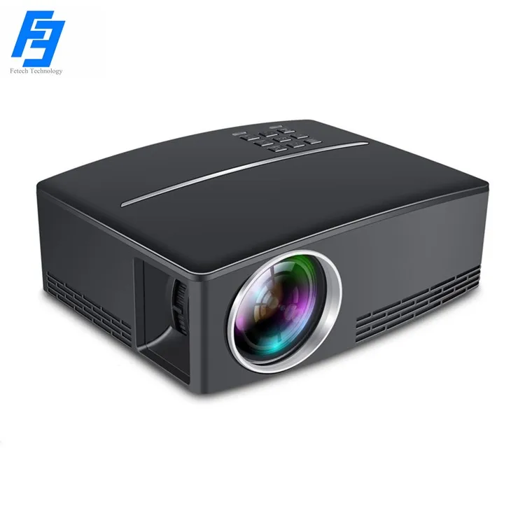 

Video/Movie Projector GP80 1080P LCD HD Projector Led 1800ansi Lumens use at Home/Cinema/Theater/Movie Party/Game Projector