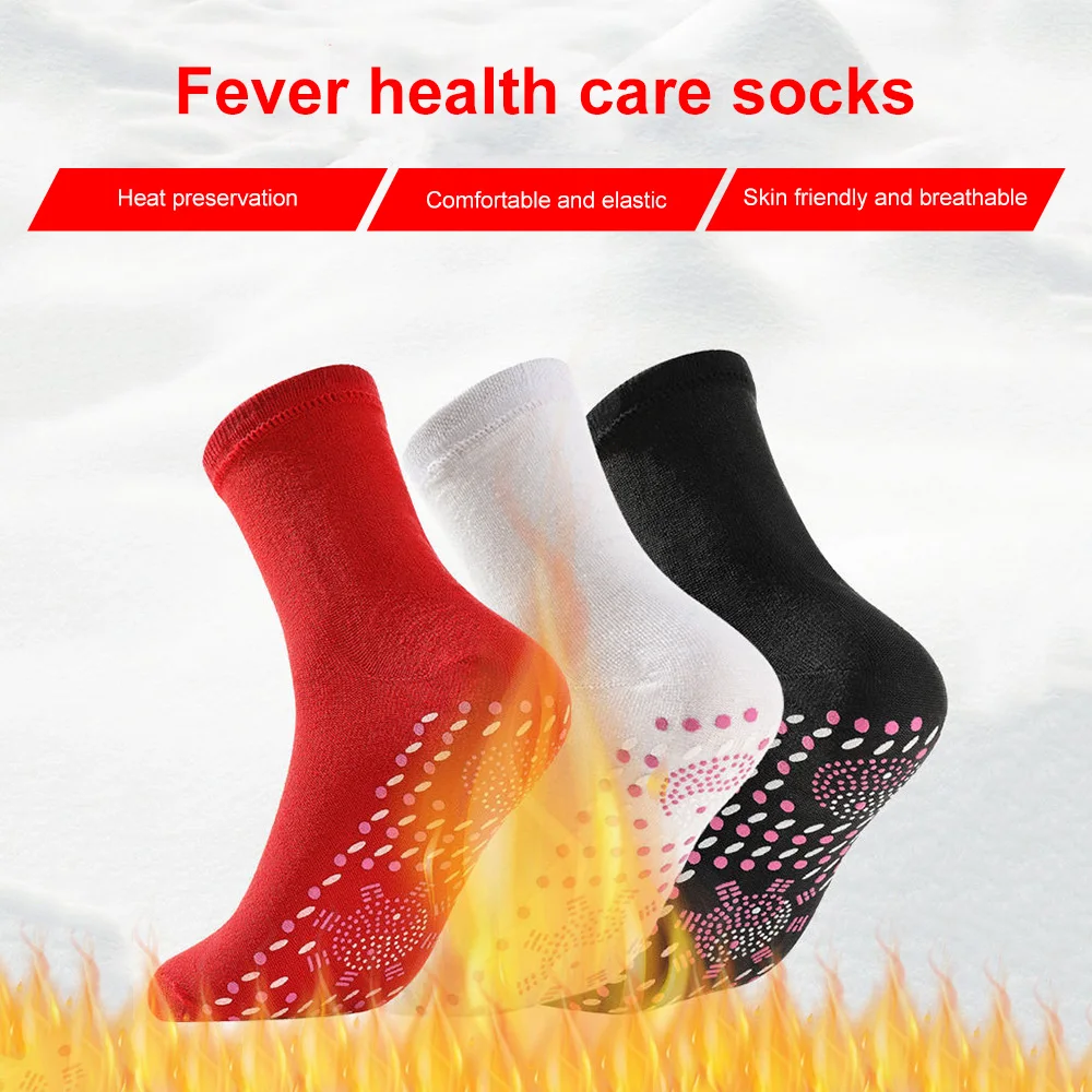 

Winter Self-Heating Socks Thermal Heated Socks Foot Massage Magnetic Therapy Health Thicken Anti-Slip Socks Outdoor Warm Sock