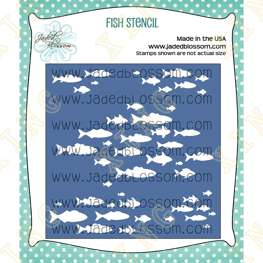 

Fish Stencil DIY Layering Stencils Painting Scrapbook Coloring Embossing Album Decorative Template 2023 New Hot Selling