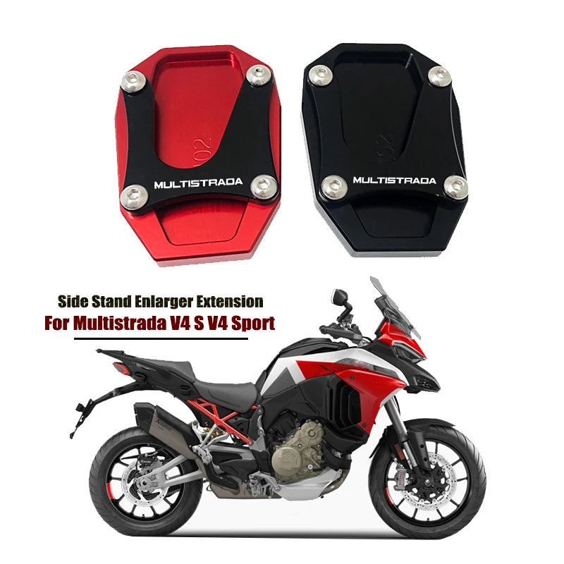 

Для Ducati Multistrada V4 боковая подставка увеличитель Выдвижная подставка панель Multistrada V4S V4 Sport 2021 2022 мотоцикл