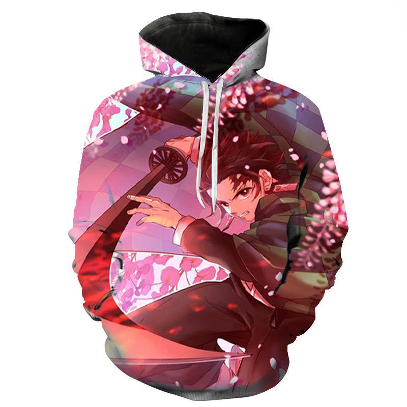 

2022 Animes Demon Slayer Kimetsu No Yaiba Hoodies Men Women Children Cool 3D Print Sweatshirt Harajuku Style Streetwear Coat