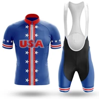 powerband usa national short sleeve cycling jersey summer cycling wear ropa ciclismobib shorts