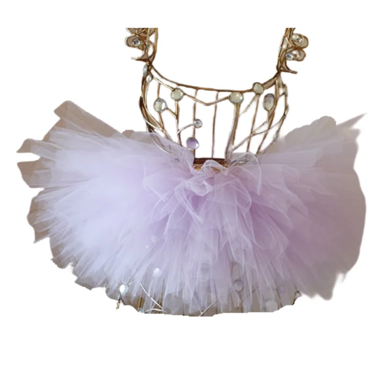 

Baby Tutu Cute Fluffy Skirt Lilac Color Girls First Birthday Costume Handmade Tutu Skirt Lavenader Dance Party Ballet Skirt