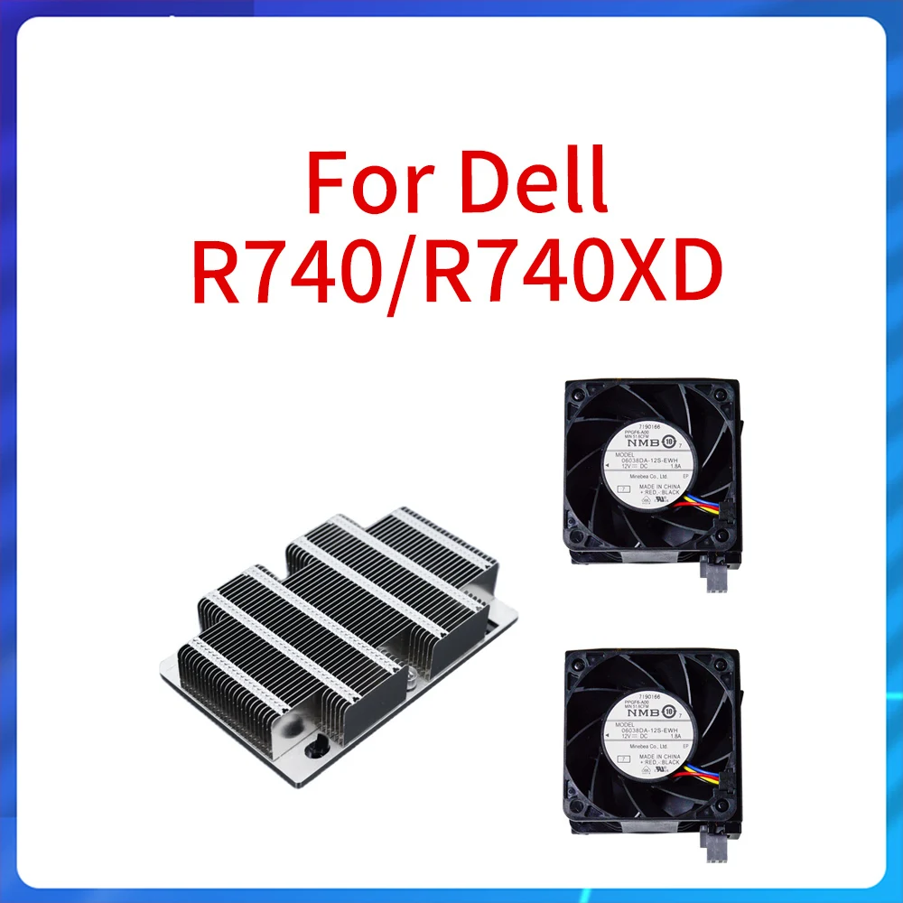 New Original for Dell R740 R740XD Server CPU Heat Sink Kit Heatsink 0F8NV Cooling Fan N5T36 00F8NV / 0N5T36 Radiator W/Bracket