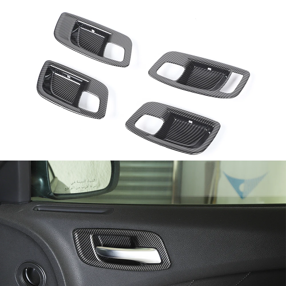 

JXKaFa For Dodge Charger 300C 2011 Up Car Door Handle Bowl Cover Trim Styling Interior Auto Molding Accessories