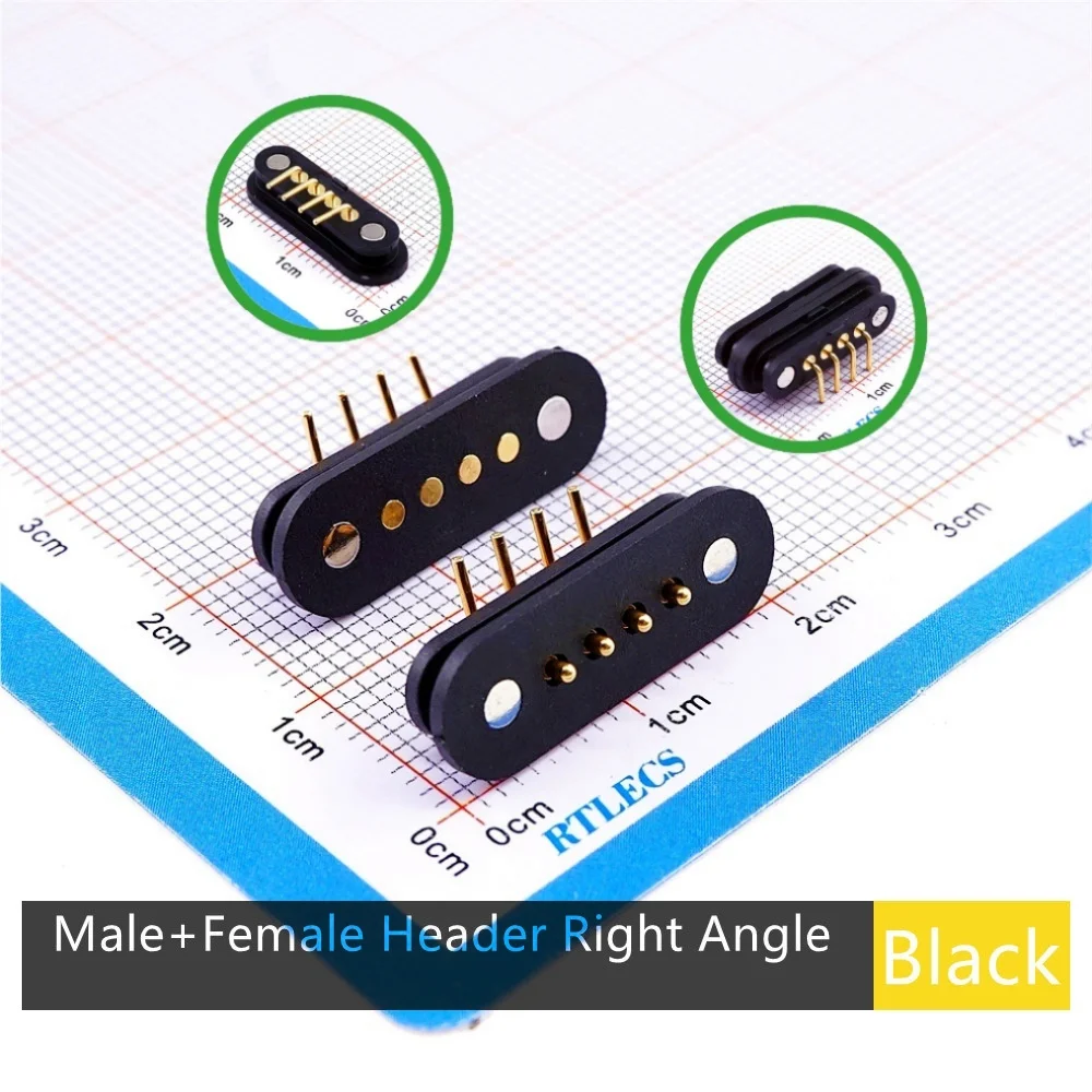 

RTLECS MG0425-X магнитный пружинный разъем Pogo 4-полюсный