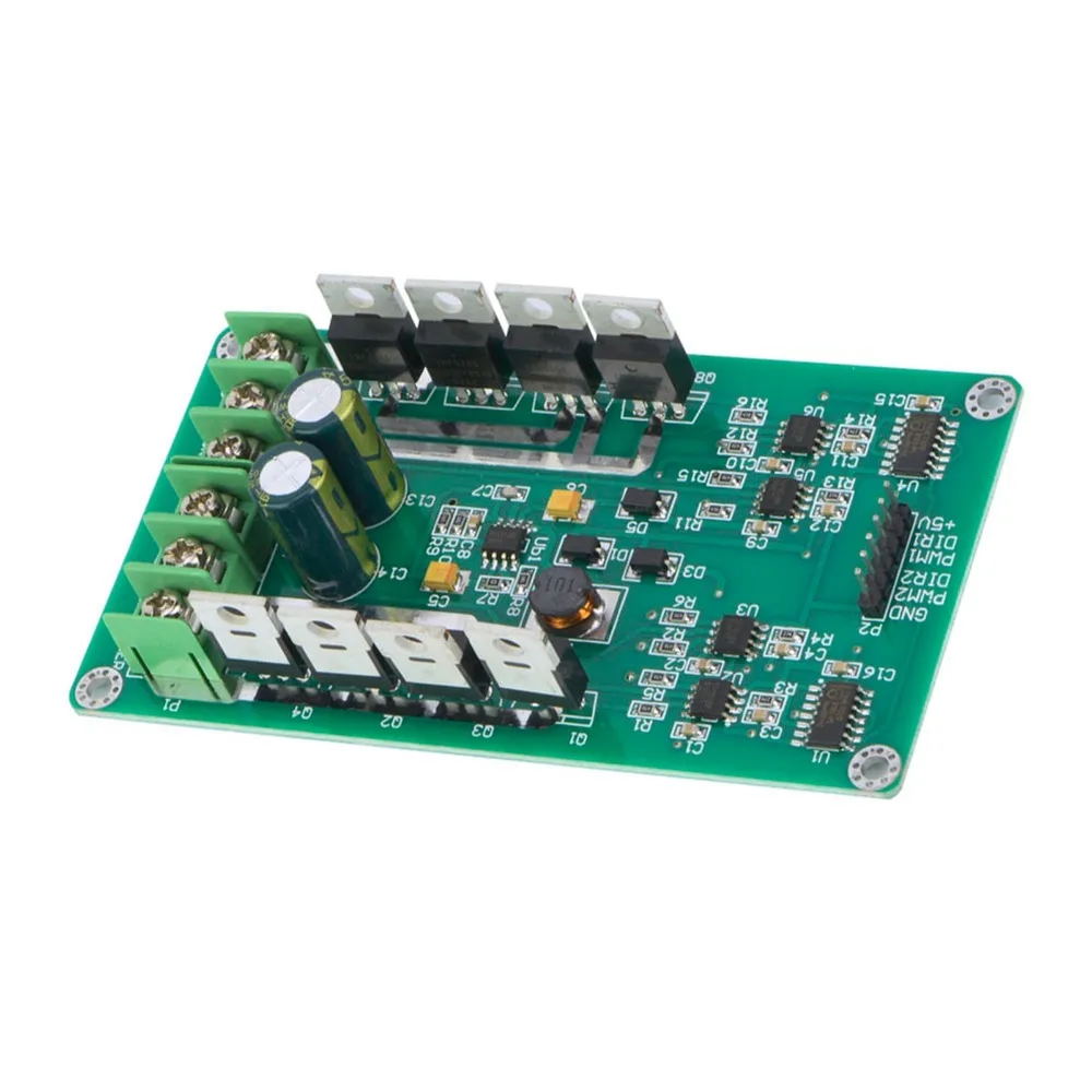 Фото IRF3205 Плата модуля драйвера двойного двигателя MOSFET 3-36 В 10 А Пиковая 30 А H-мост Чип драйвера постоянного тока H-моста 10 А Модуль драйвера двигателя №5