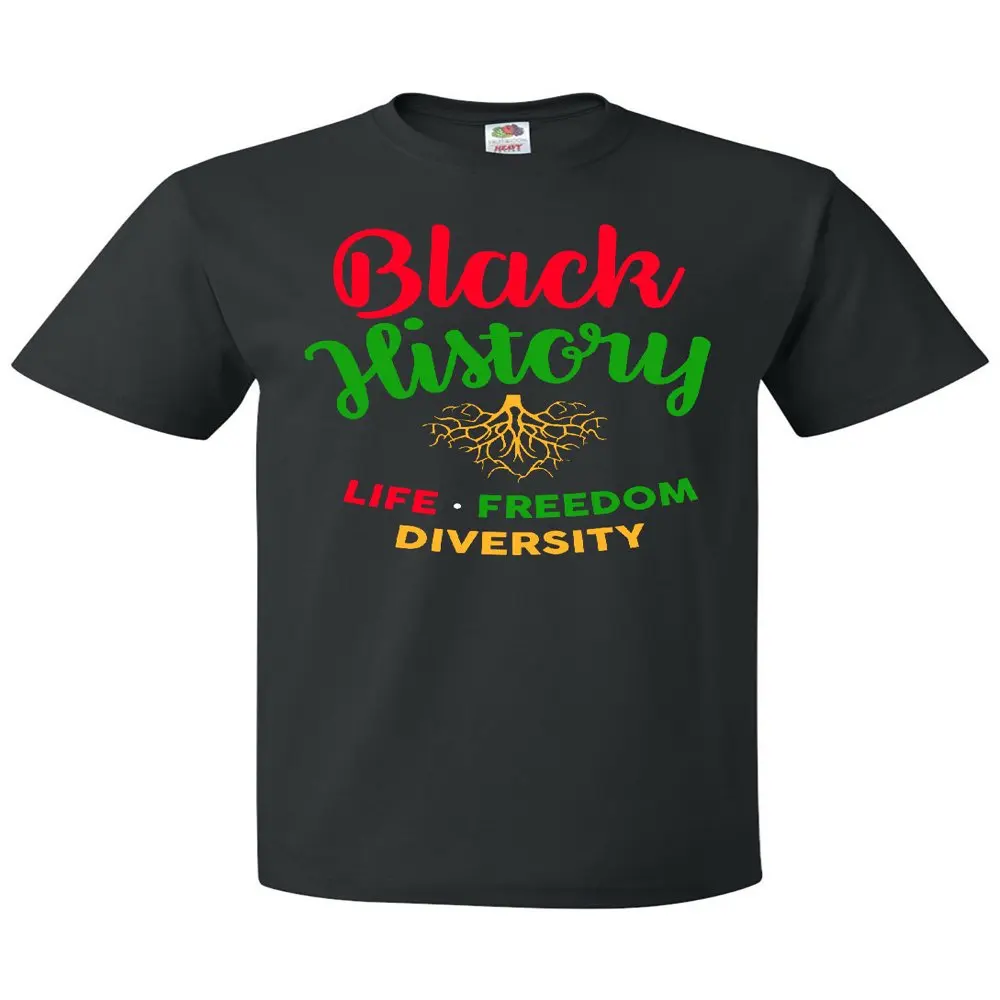 

Black History Life Freedom and Diversity T-Shirt