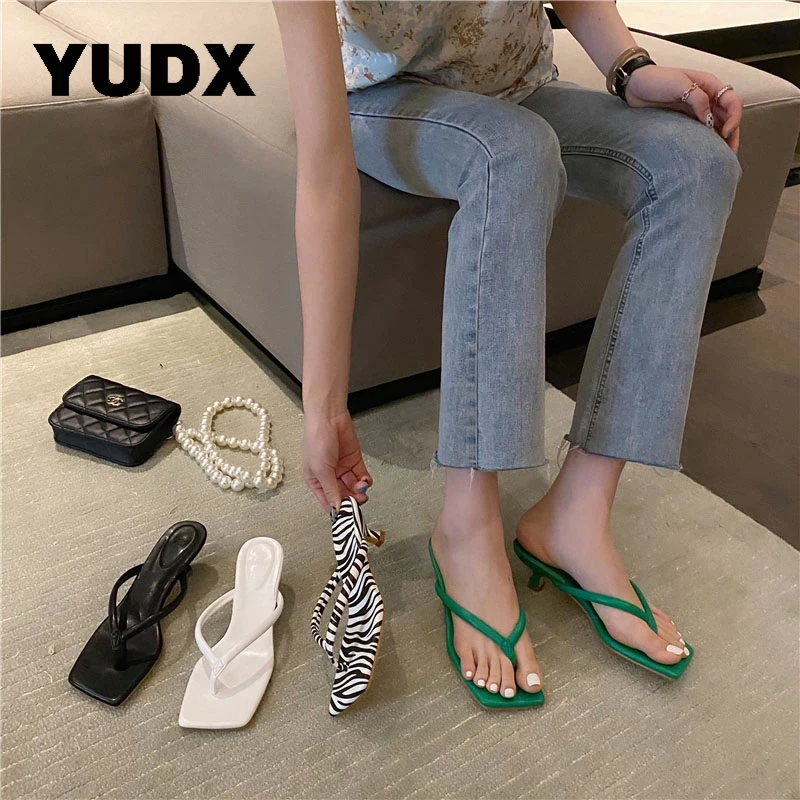 

Шлепанцы женские на каблуке с застежкой, сандалии с котятами, классические, пляжная обувь, уличный шик, лето 2023