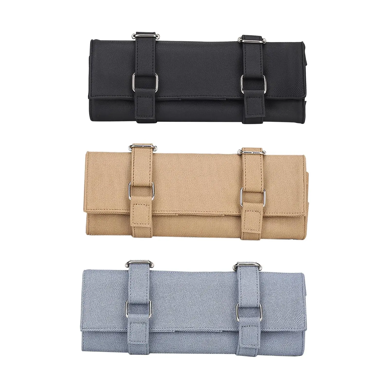 

PU Leather Shear Holder Pouch, 10 Pockets Cases Hair Tools Pouch Salon Tools Bag for Hairdressers Barber