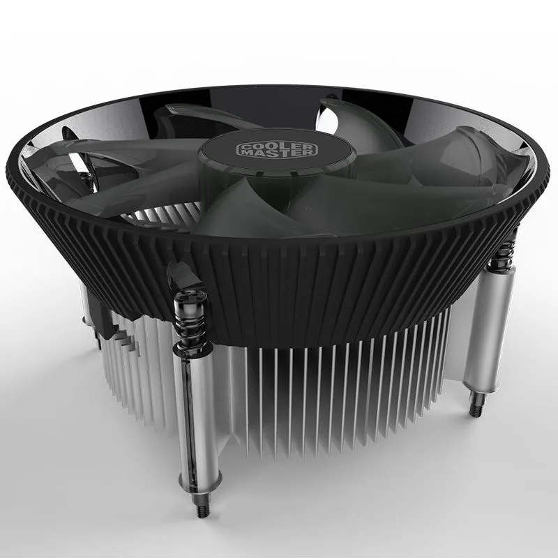 Master I50c Intel Cpu Low Profile Air Cooler, 120mm Blue Light Silent Fan For Intel Lga 1200 115x 1151 1155 1156