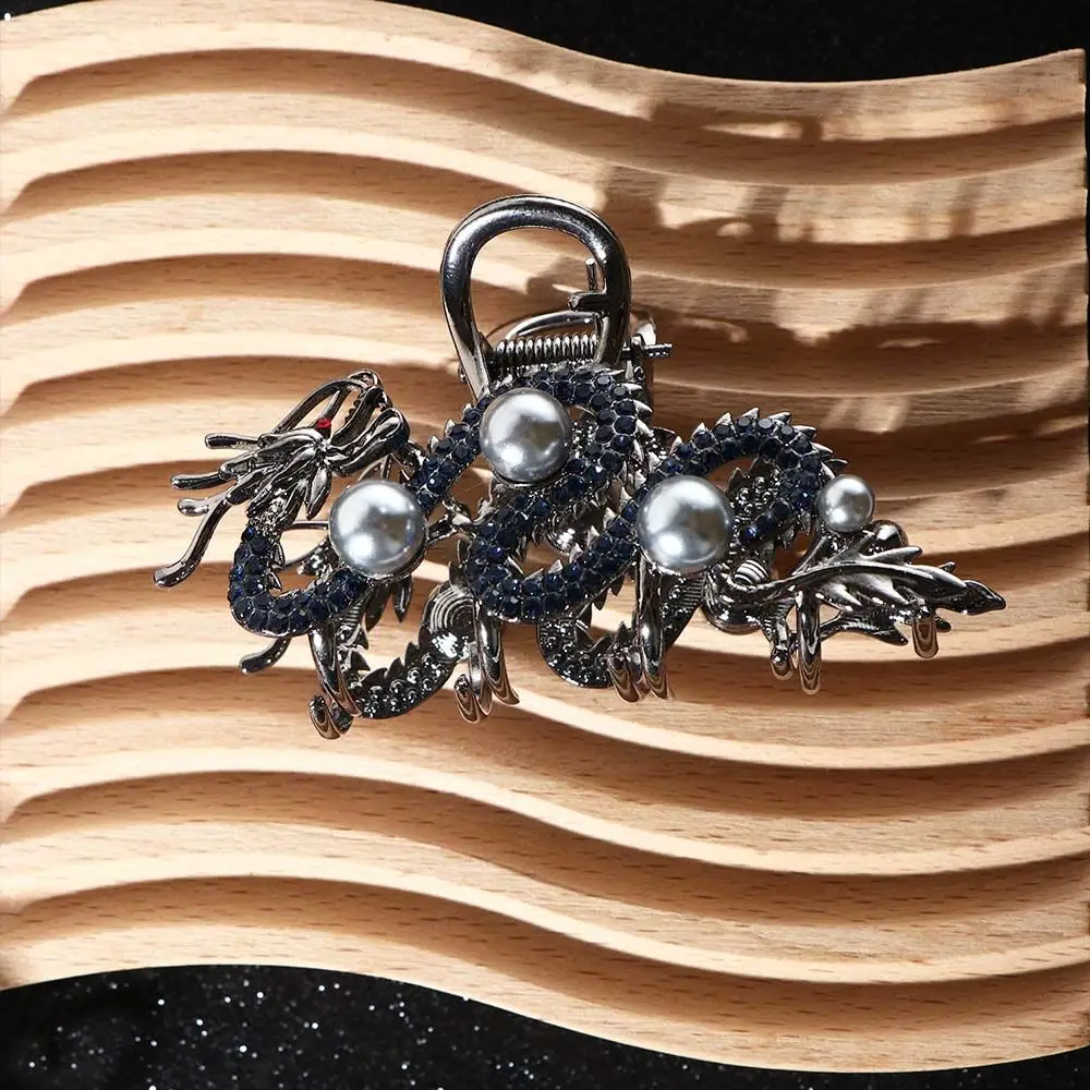 Заколка для волос с жемчугом и знаками Зодиака заколка в виде дракона на новый