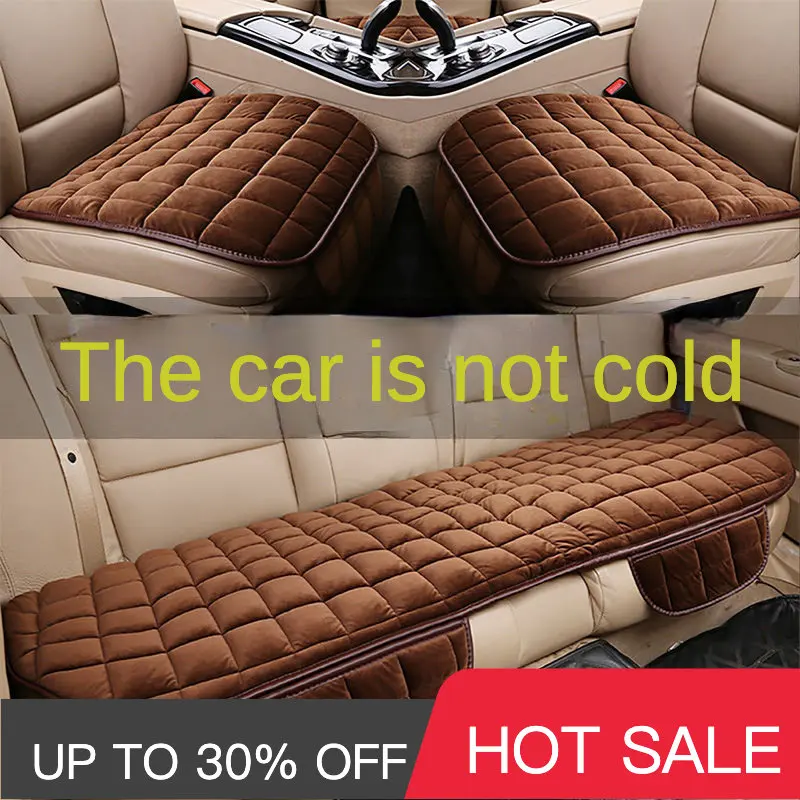 Car seat cushion short plush three piece set in winter, universal warm covers for cars full set car accessories interior woman Car seat cushion short plush three piece set in winter, universal warm covers for cars full set car accessories interior woman