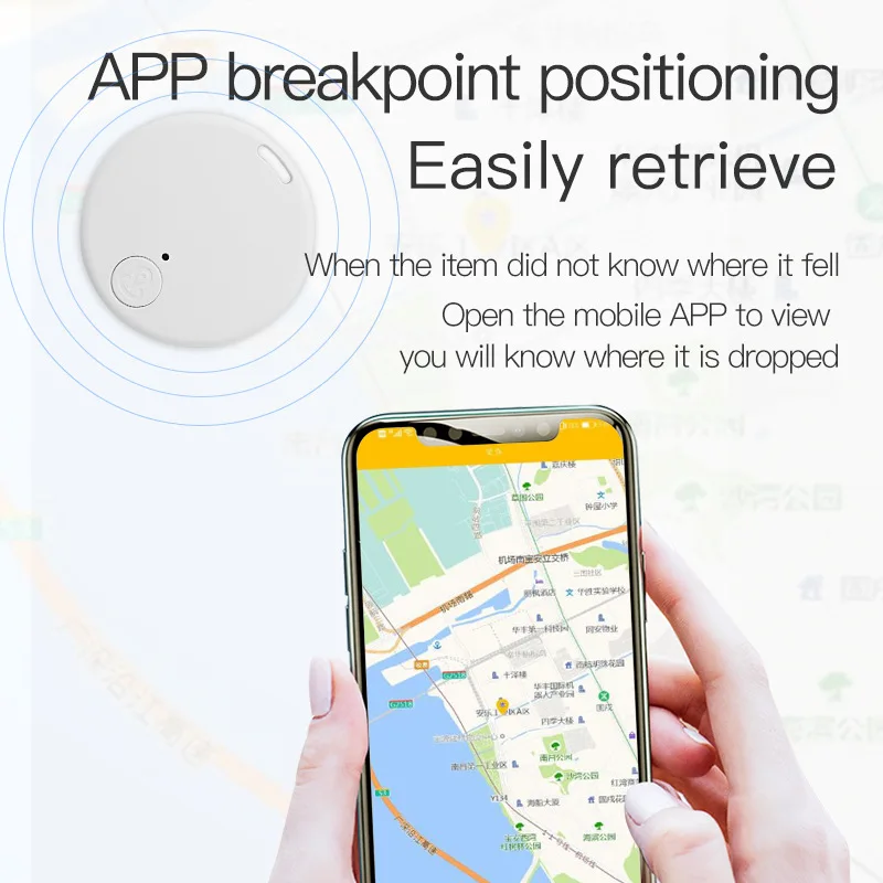 Фото GPS-трекер Xiaomi MIJIA Smart Mini Bluetooth 5.0: устройство для отслеживания домашних животных, детей, кошельков и автомобилей, совместимое с iOS и Android. №2