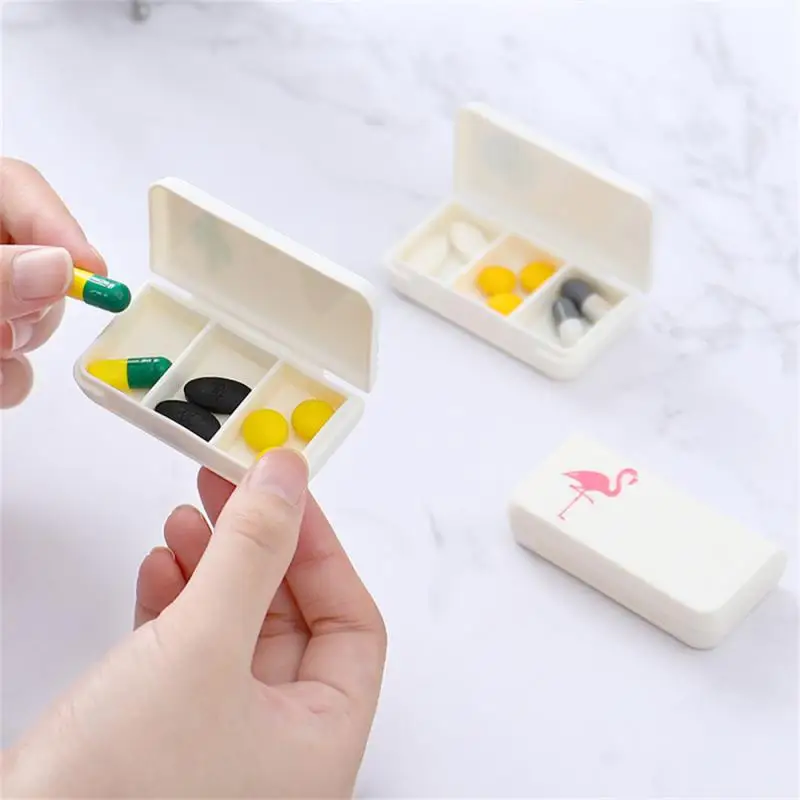 

Weekly Portable Travel Pill Cases Box Organizer 3 Grids Pills Container Storage Tablets Drug Vitamins Medicine Fish Oils
