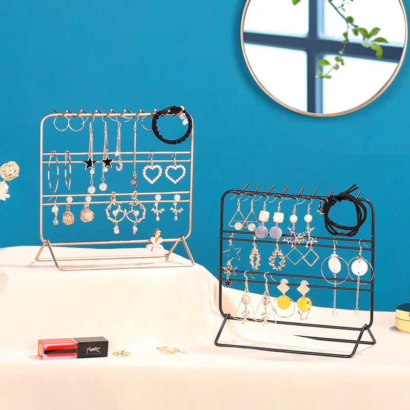 

Nordic Wind Ins Metal Jewelry Rack Ornaments Creative Jewelry Rack Earrings Necklace Storage Finishing Display Rack