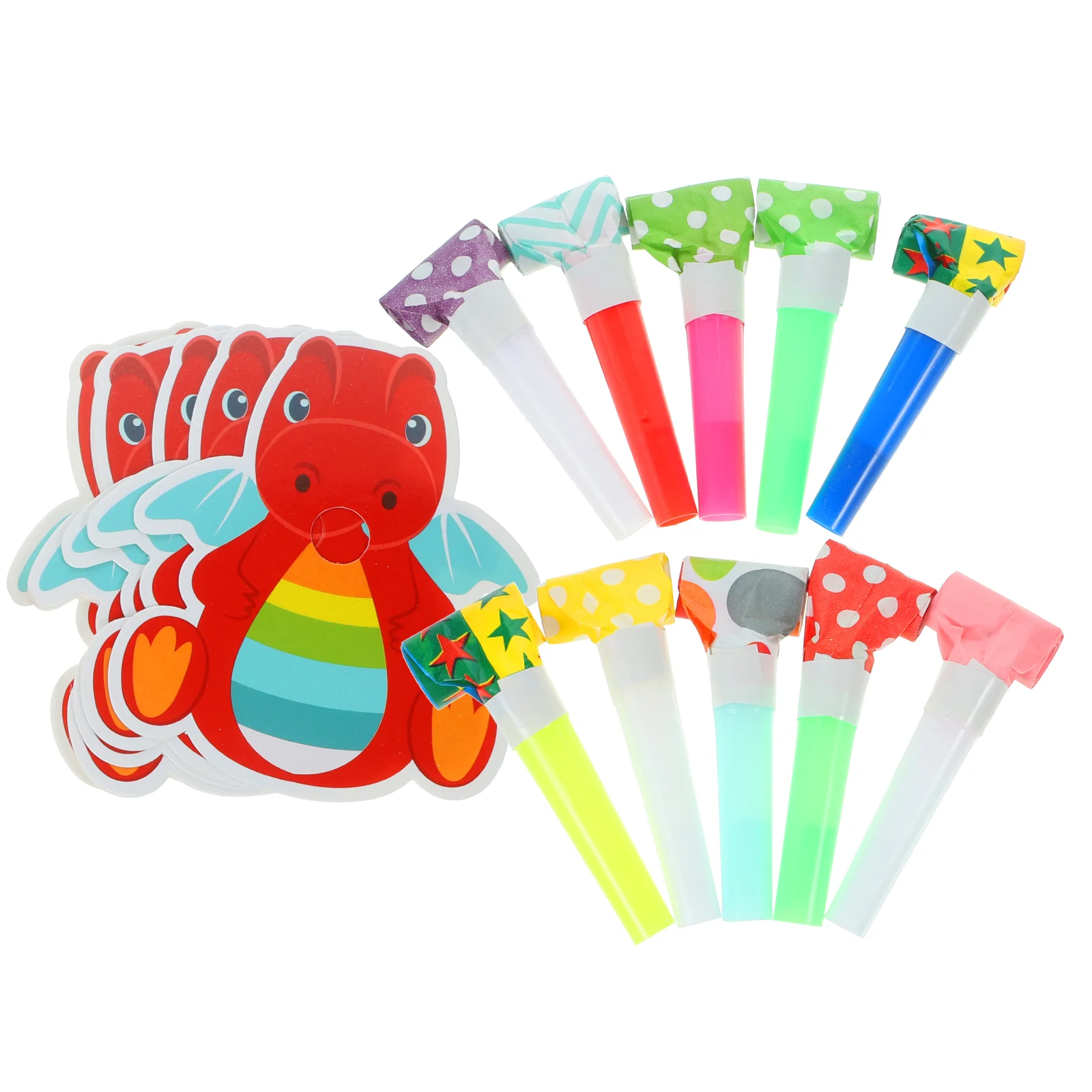 Музыкальные выдувные шумогенераторы для вечеринок мультяшный динозавр