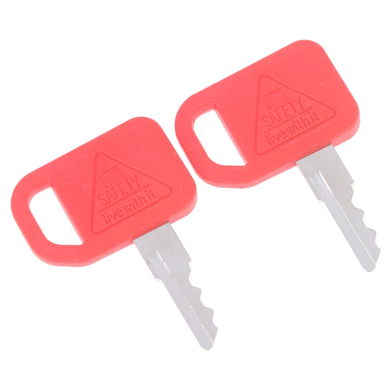 

2Pcs JDR Excavator Keys for John Deere AT195302 AR51481 600 Loaders