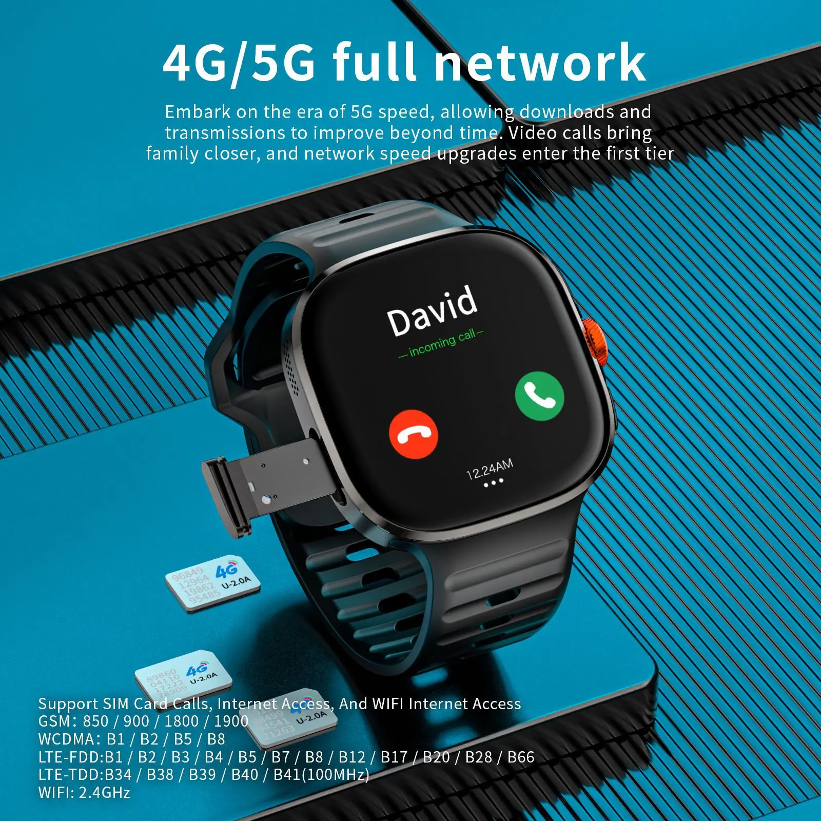Фото LOKMAT APPLLP 6 Max Android Смарт-часы Телефон AMOLED Экран Вращающаяся камера 4G Телефонные звонки Wi-Fi Видеозвонки Фитнес-трекер №3