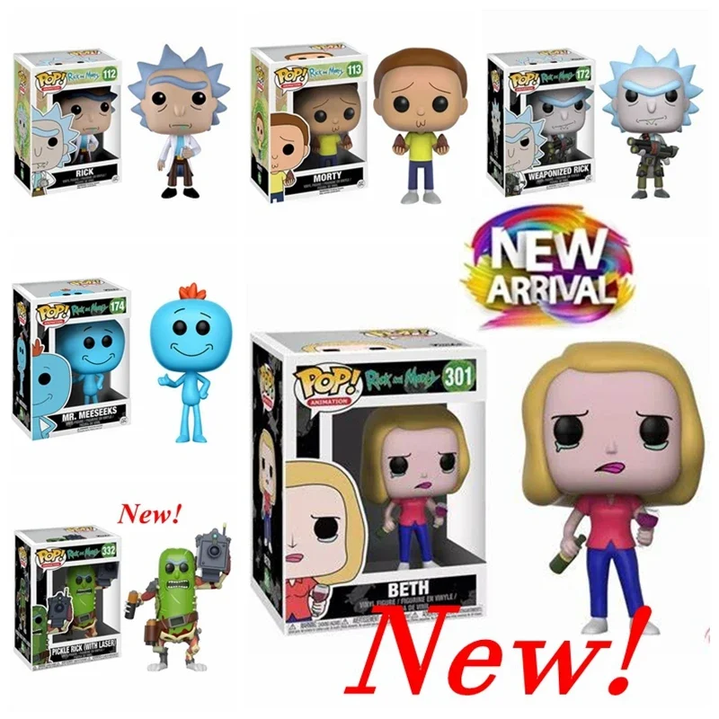 НОВЫЙ Funko pop Rick # 112С Морти 113 г. Мистер Мейнсекс 174 Бет 301 Сорик 332 виниловые куклы