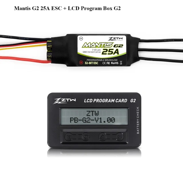 ZTW Mantis G2 25A ESC + Program Card