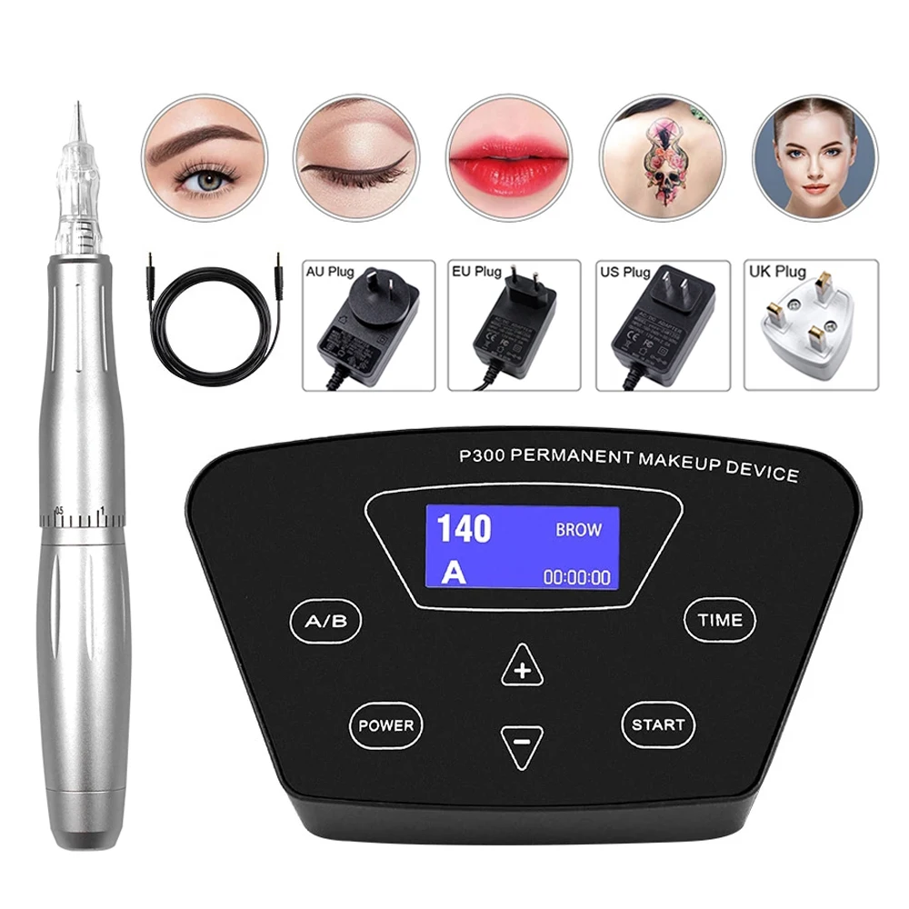 BMX Dermografo micropigment Permanent Makeup Machine Professional Tattoo Machine for Eyeliner Eyebrow Machine Set