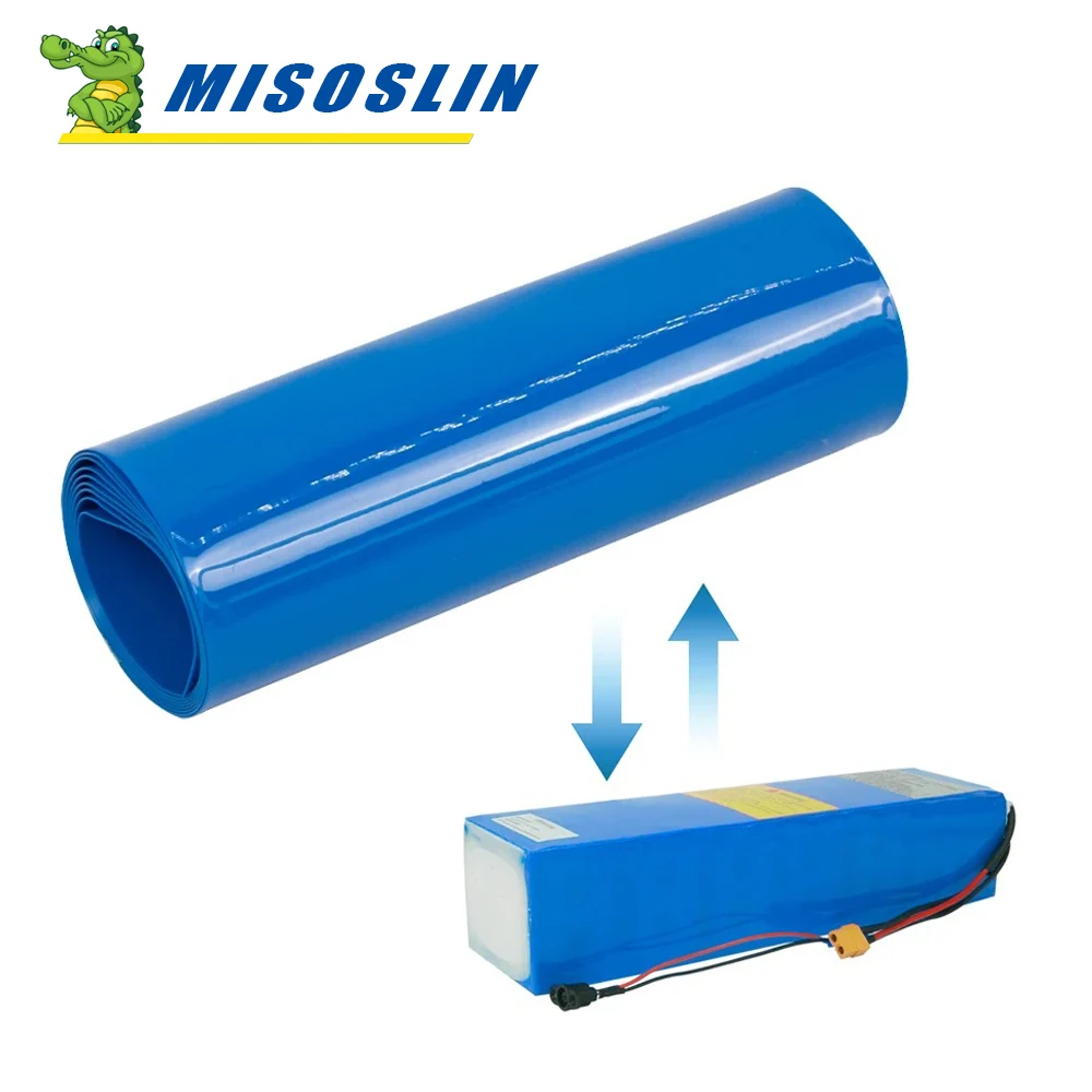 Теплоизоляционная трубка PVCH для литиевых батарей 18650 длина 1 метр синий