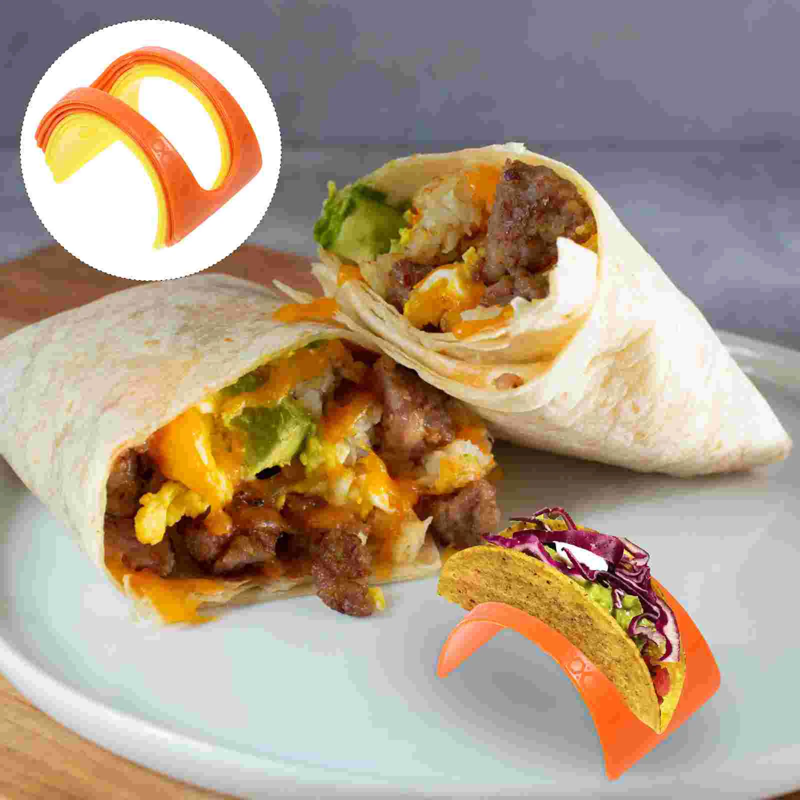 

24 Taco Holders Display Safe Premium Colorful Taco Stands Tray for Booth