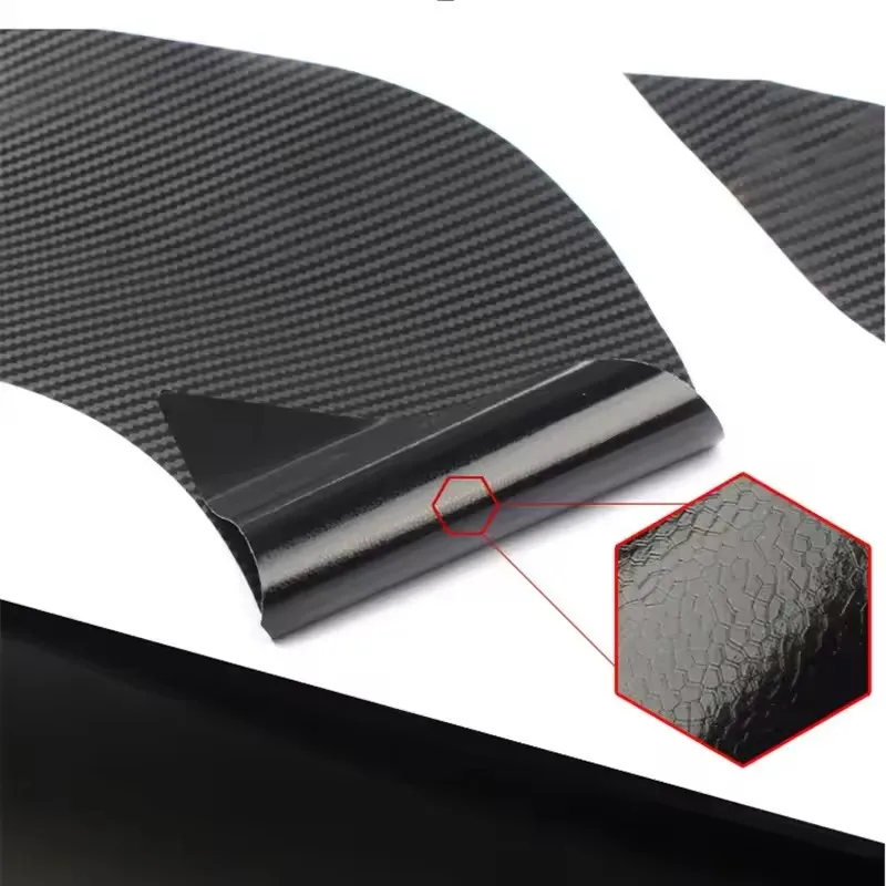 4Pçs Conjunto Estilo Carro Molduras Adesivo Porta Fibra Carbono Arranje Водилия Авто Лидар Com Peças Filme Proteção