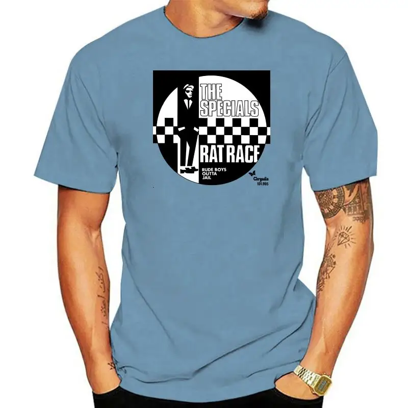 

Unofficial The Specials Rat Race Record Label Mens T Shirt 2 Tone Ska Ska Gift Print T-shirtHip Hop Tee ShirtNEW ARRIVAL tees