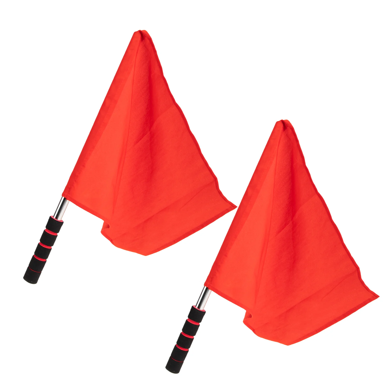 

Flag Flags Referee Red Hand Soccerfootball Linesman Warning Traffic Commander Field Official Safety Training Held Landscape