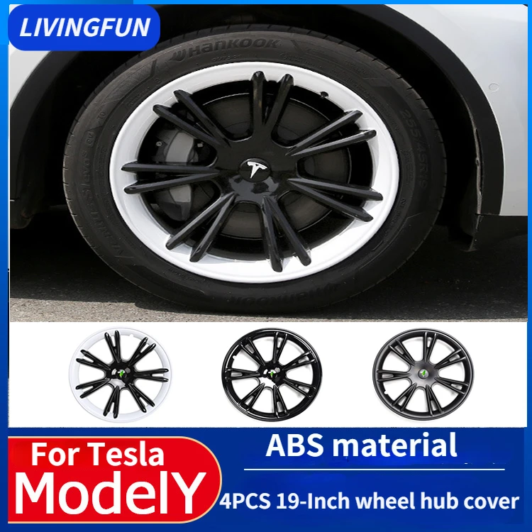 

For Tesla Model Y Hub cap Original Car Replacement Wheel Cap 19-Inch Automobile Hubcap 4PCS Full Cover Accessories 2021 2022