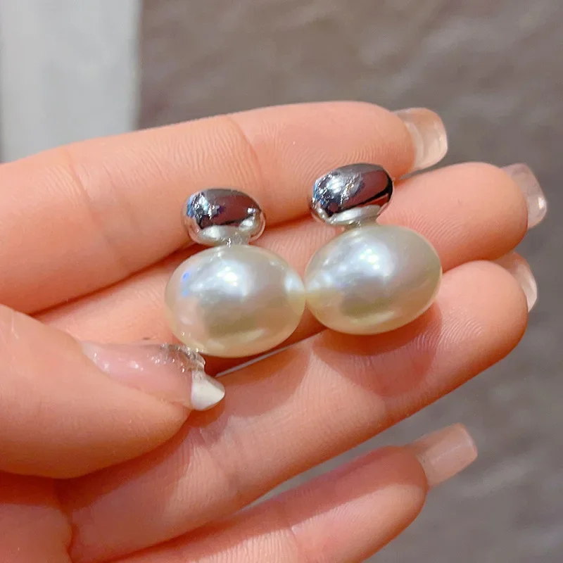 Высококачественные серьги с жемчугом элегантные винтажные французские стильные