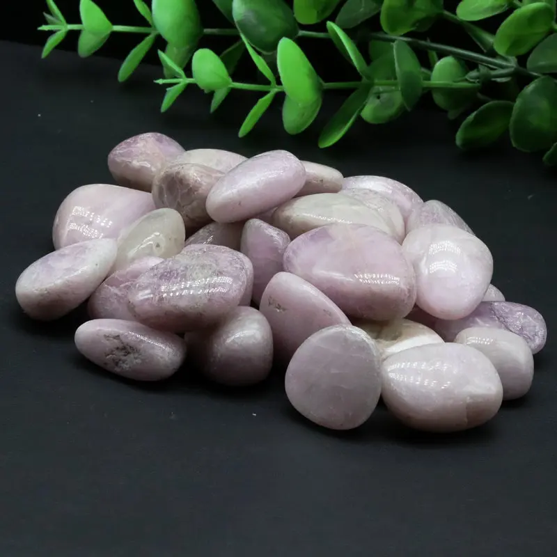 9-12 мм 500 г натуральный хрустальный камень кунцит горный полированный образец