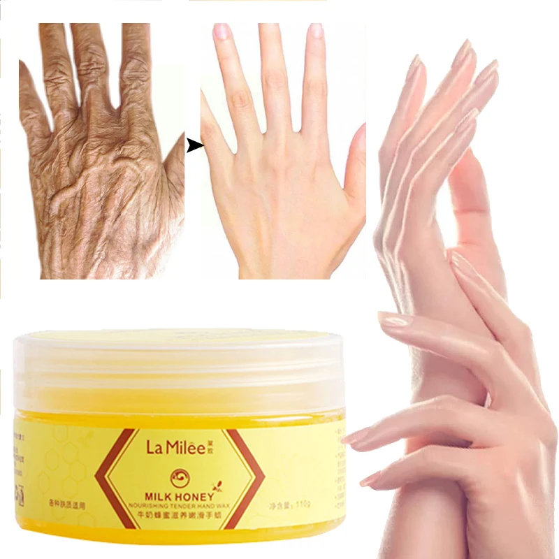 

Hand Mask Moisturizing Smoothes Fine Lines Anti-Drying Remove Pigmentation Brighten Skin Colour Exfoliate Deep Nourishment 110g