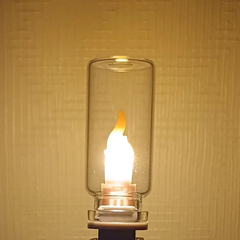 Фото USB-светильник с эффектом мерцающего пламени, матовое прозрачное стекло, имитация пламени для автомобиля, дома, комнаты, ПК, праздничного декора №3
