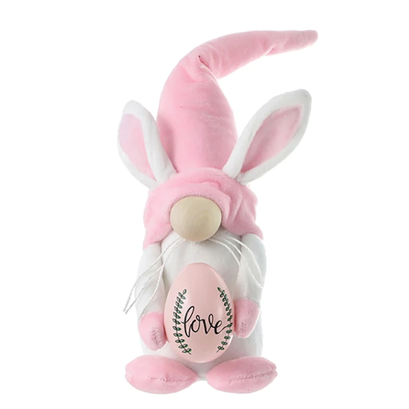 

Easter Bunny Hug Doll Cute Faceless Old Man Dwarf Doll Desktop Ornaments Party Supplies Easter Home Decor Gifts Child