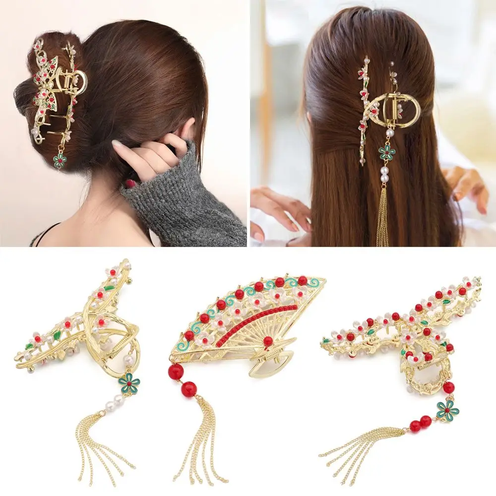 

Tools Rhinestones Metal Hairgrip Hair Accessories Bow Hairpins Hollow Out Barrettes Tassel Hair Clips Pearl Hair Claw