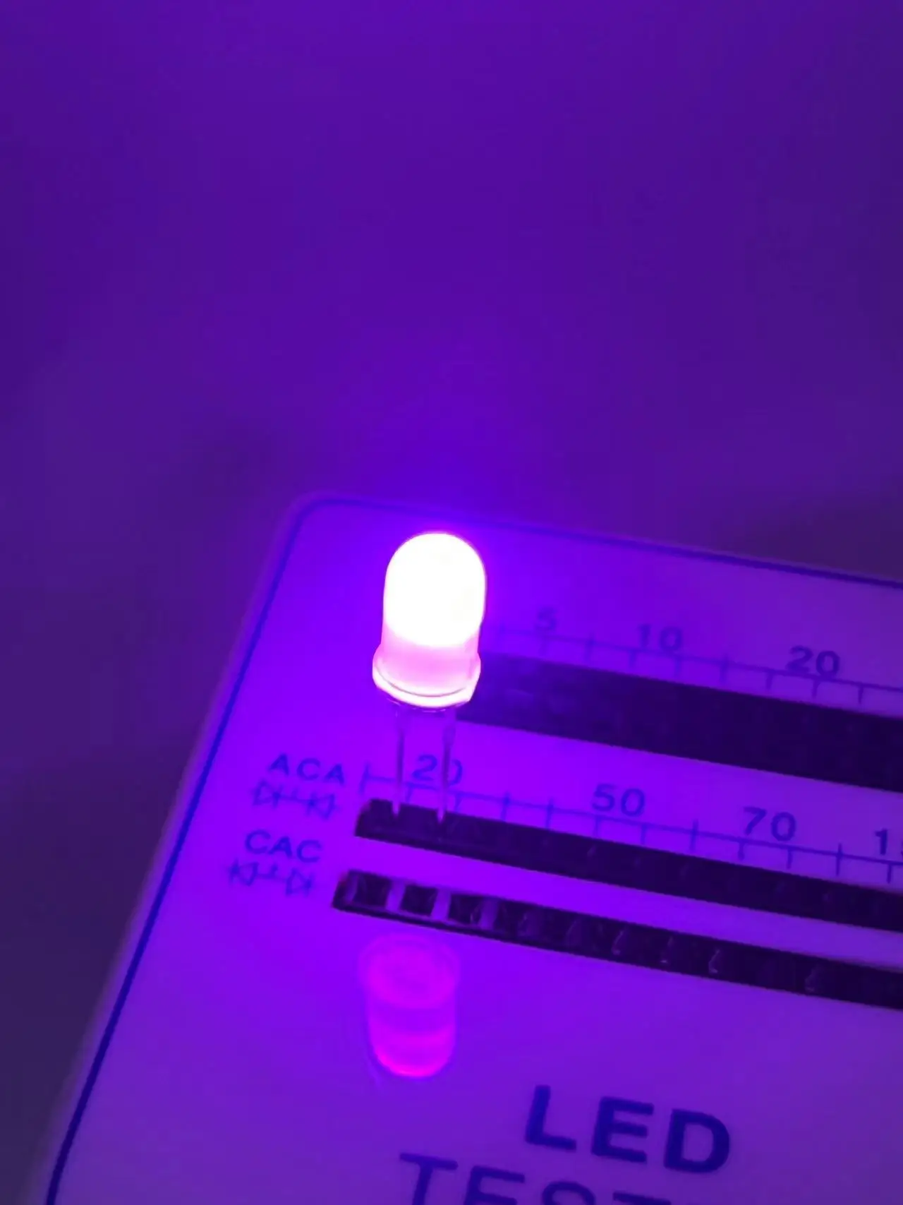 

50 шт. Фиолетовые UV светодиоды 5 мм