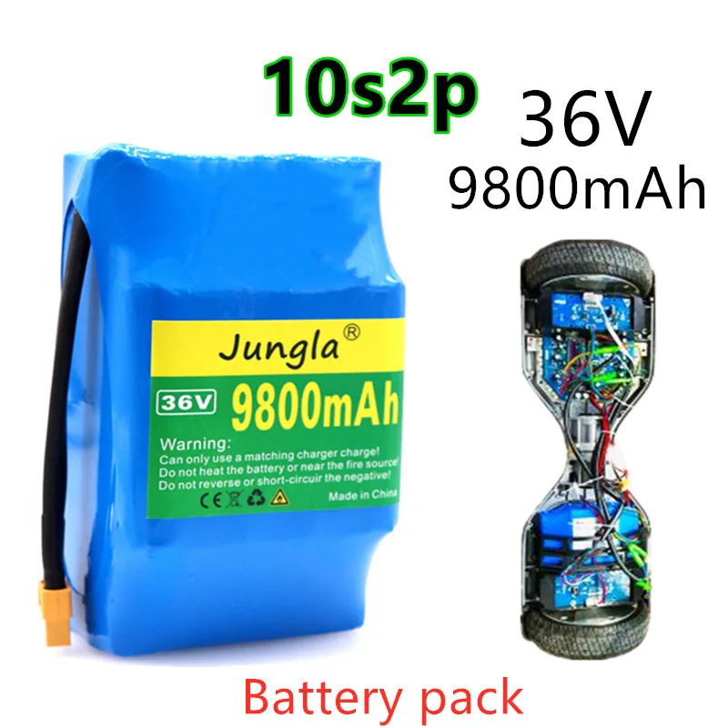 

2022 100% Original 10s2p 36V Li ion rechargeable battery 9800 MAH 13.8Ah single cycle voltage Hover Board battery