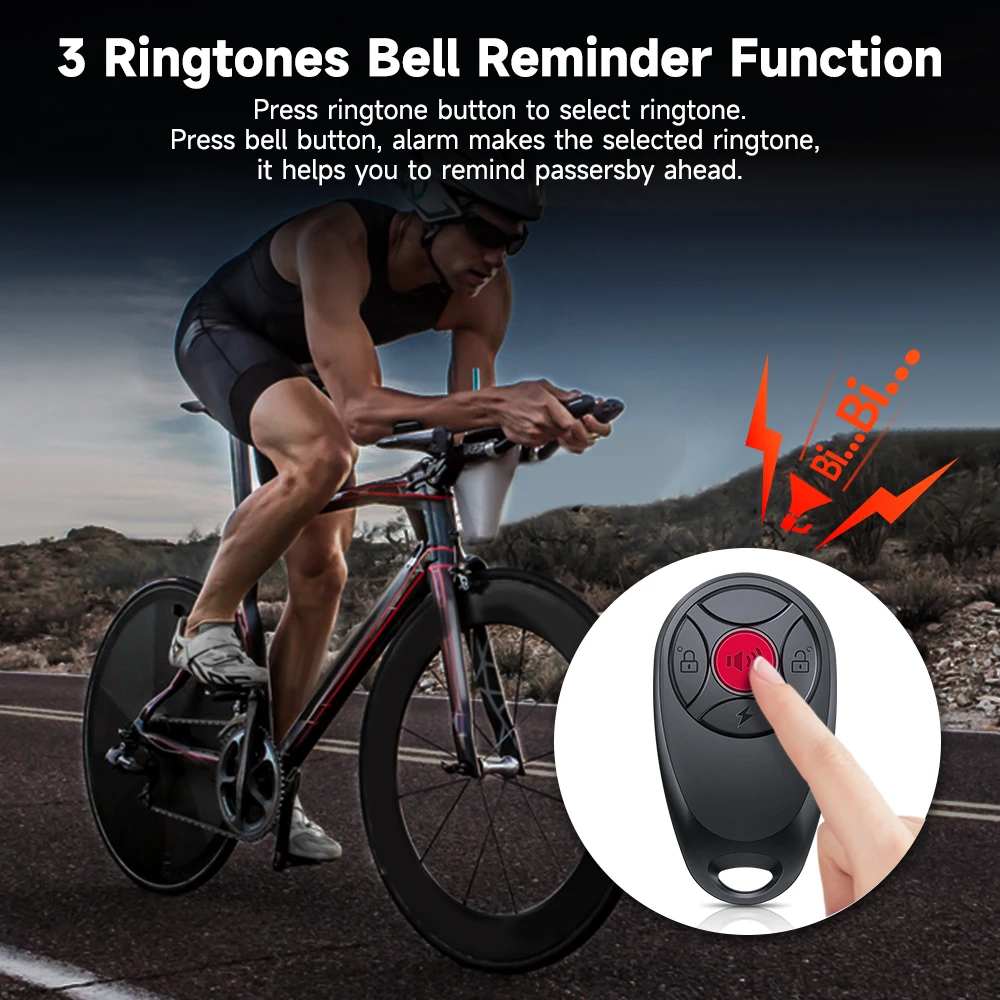 Электроп вибрационная велосипедная сигнализация 700 мАч электрическая охранная