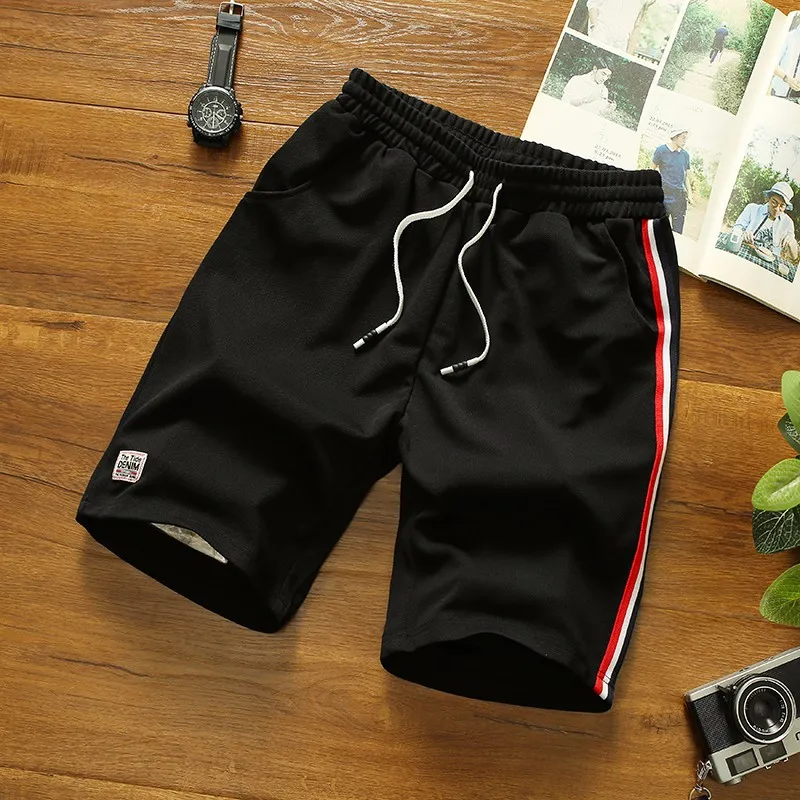 

Fashion For 2022 Summer New Mens Casual Bermuda Trouers Black White Solid Shorts Work Man Pants OverSize